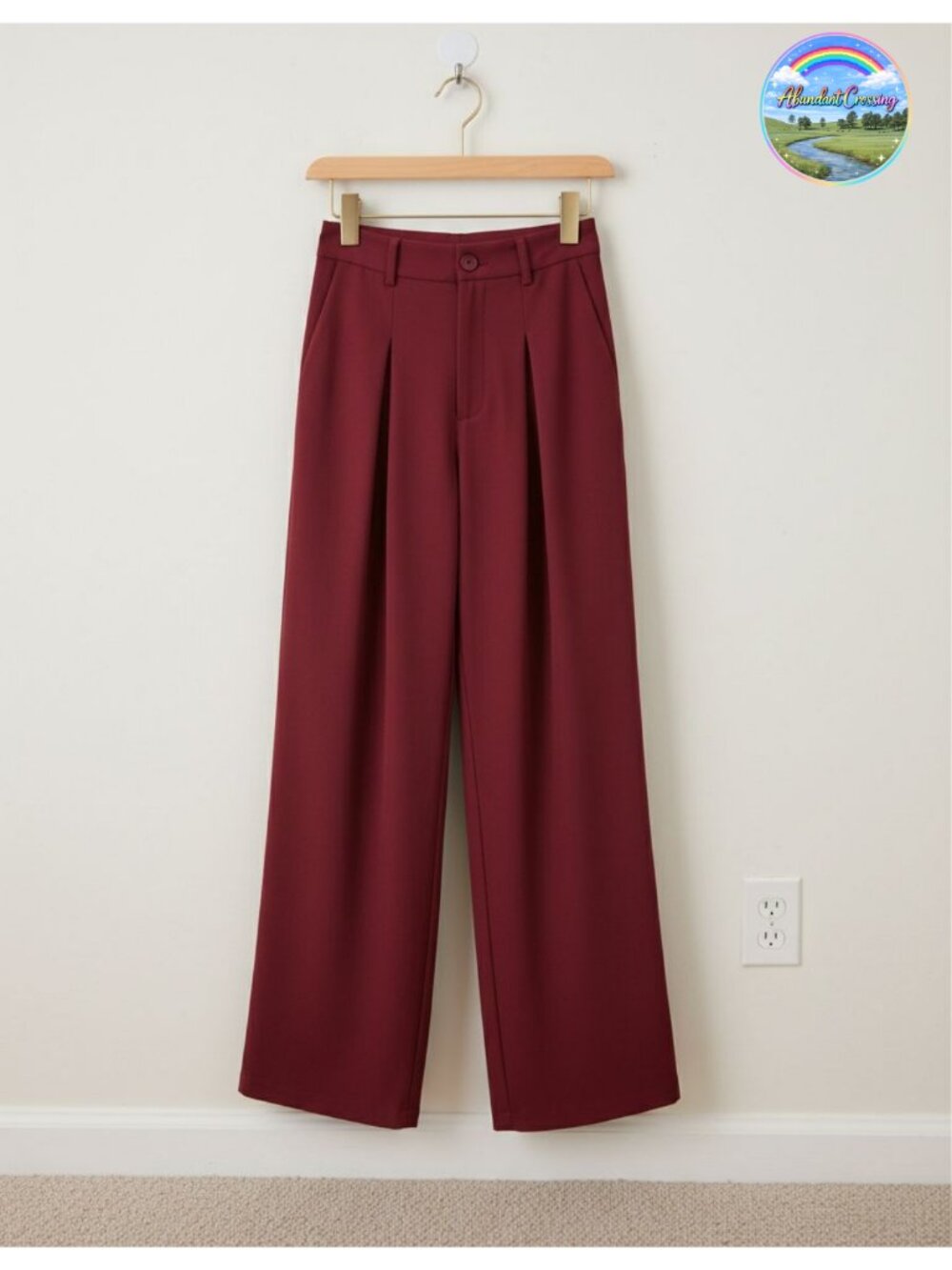 High Waisted Wide Leg Palazzo Pants Business Casual Work Trousers